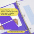 BAZIC 3 Ring Binder 1" Economy View Binders Organizer - Purple, Round Ring, Hold 175 Sheets Paper, for School Office Home, 1-Count...