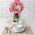 Admired By Nature Spring Bush Artificial Hydrangea Flowers, Pink-Lily...