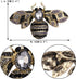 EVER FAITH Rhinestone Crystal Honeybee Insect Brooch for Women...