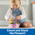 Learning Resources Poppy The Count & Stack Flower Pot - 15 Pieces, Fine Motor Skills Toys for Toddlers, Preschool Toys, Ages 18+ Months,Easter Bas...