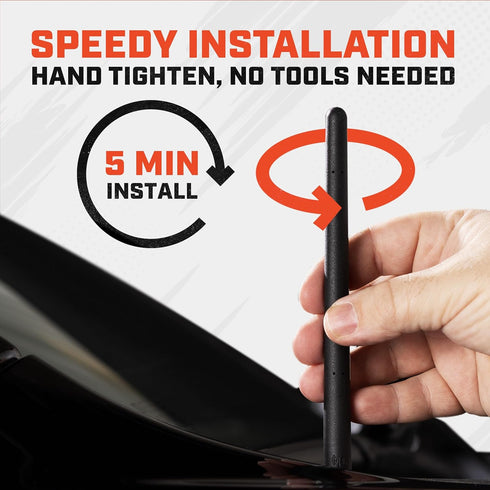 AntennaMastsRus - The Original 6 3/4 Inch fits Nissan Titan (2019-2022) - Car Wash Proof Short Rubber Antenna - Internal Copper Coil - Premium Rec...