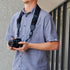 USA Gear TrueSHOT Neck Strap Neoprene Camera Straps - Padded Camera Strap, Pockets, and Quick Release Buckles - Compatible with Canon, Nikon, Sony...