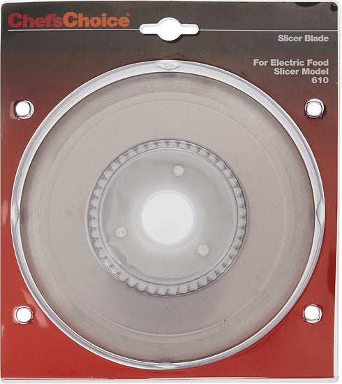 Chef'sChoice S610012 Multi-Purpose Non-Serrated Blade for Models 607, 607E, 609, 609E, 610, 6102, 615, 615A Food Slicer, 7-inch, Silver...