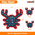 Squeaky Dog Toys, Sturdy Dog Toys for Dogs Indoor Play, Cute Crab Interactive Dog Toys for Small and Medium Dogs...