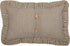 VHC Brands Sawyer Mill Throw Pillow Dark Gray and Cream Stripe Cotton Decorative Farmhouse Country Cushion with Ruffle for Sofa Couch 14x22...