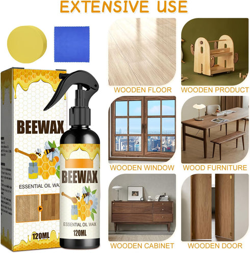 Beeswax Spray Furniture Polish, Original Beeswax Furniture Polish and Cleaner Spray, Multipurpose Natural Beeswax Spray For Wooden Furniture Shine...