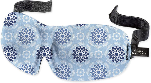 Bucky 40 Blinks No Pressure Eye Mask for Travel & Sleep, Starling Blue, One Size...