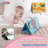 Tummy Time Mirror Toys with Soft Crinkle 3D Activity Book-Baby Teether, High Contrast Baby Toys for Newborn Tummy Time Toys Developmental Newborn ...