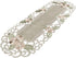 Embroidered Gold Daisy Fleur Latte Linen Table Runner or Dresser Scarf (16Wx45L)...