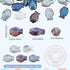 SUNNYCLUE 1 Box Fish Glass Beads Electroplated Glass Fish Beads for Jewelry Making Beading Bracelet Kit Summer Ocean Mermaid Bead Elastic Crystal ...