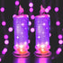 2PCS Purple LED flameless Candles (D:2.5" x H:7"),LED Pillar Candles, Battery Included, Velas artificiales para decoracion for Valentine's Day Wed...