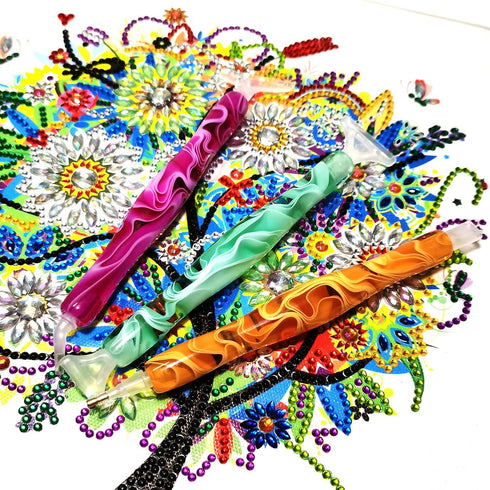 Diamond Painting Pen, Diamond Art Pen,5D Diamond Painting Art Pen Kit Tool Accessories, Diamond Painting Drill Pen Tip Head, Diamond Art Wax Clay ...