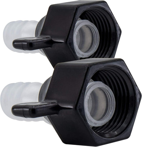 RV Plumbing Fitting 1/2" Swivel to 1/2" Barb | Barb Straight Wingnut Swivel Adapter (2-Pack)...