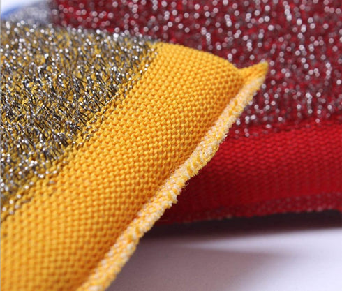 6 Pack Steel Scrub Sponge Dish Wash Sponge Multi-Use Heavy Duty Scrub for Dishwashing Long Lasting Kitchen Sponge for Hard Surface Tools...