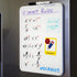 Dry Erase Board, 14.1” x 11” whiteboard Small White Board, Magnetic White Board for Kids, Mini Whiteboard for Fridge, Locker, A Dry Erase Marker I...