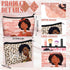 24 Pcs Black Woman Makeup Bag Christmas Gift Black Girl Toiletry Bag African American Canvas Makeup Bags Zipper Cosmetic Pouch Reusable Multi Purp...
