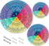 3 Pack Feelings Wheel Aluminum Emotion Wheel Metal Feelings Wheel Poster Emotions Charts Calming Corner Poster Therapist Office Decor for Office S...