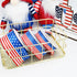 American Flag Ribbon, 1.5 Inches Wide x 10 Yards Long, Red, White and Blue Stripes with Stars for Crafts and Decorations...