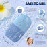 2pcs Ice Roller for Face and Eye, Silicone Ice Facial Roller Ice Holder, Face Ice Mold Skin Care, Face Icers Reusable Ice Cube Roller for Shrink P...