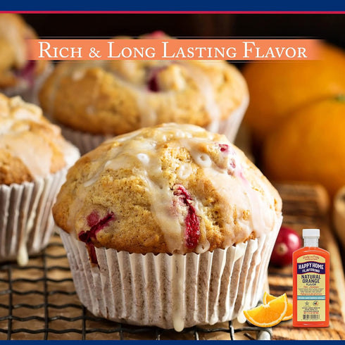 Happy Home Natural Orange Flavoring, Non-alcoholic, Certified Kosher, 7 oz...