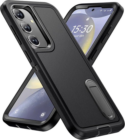 BaHaHoues for Samsung Galaxy S24 Case, Samsung S24 Phone Case with Built in Kickstand, Shockproof/Dustproof/Drop Proof Military Grade Protective C...