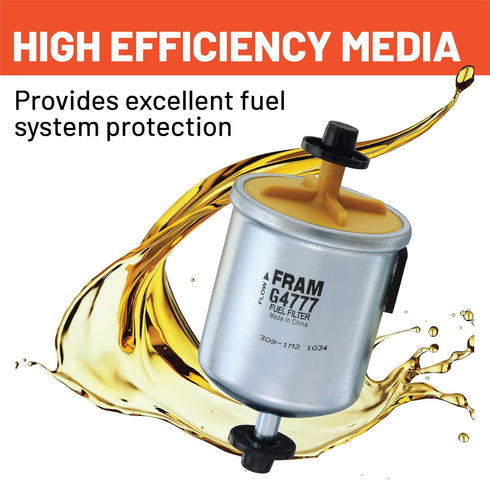 FRAM G4777 High Performance Replacement In-Line Fuel Filter for Optimal Engine Protection, Fits Select Infiniti, Isuzu and Nissan Vehicle Model Ye...