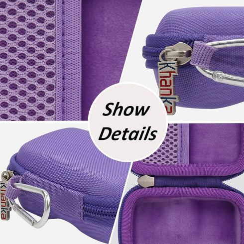 khanka Hard Travel Case Compatible with iWALK Small Portable Charger 3350mAh 4500mAh 4800mAh Ultra-Compact Power Bank, Case Only (Purple)......