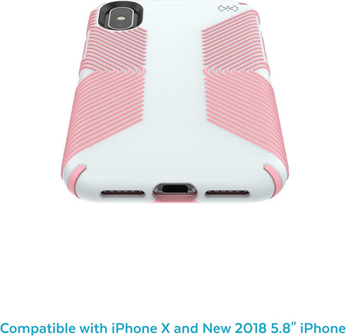 Speck Products Presidio Grip iPhone Xs/iPhone X Case, Grey/Pink...