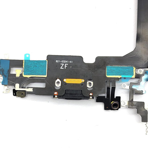 USB Dock Charging Port Flex Cable PCB Board Module Replacement Compatible with Apple iPhone 13 Pro Max (Black)...