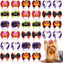 Frienda 64 Pieces Halloween Dog Hair Bows Halloween Dog Topknot Bows with Rubber Bands Pumpkin Ghost Bat Pet Hair Bows Puppy Grooming Bows Hallowe...