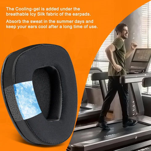 SOULWIT Cooling-Gel Earpads Replacement for BlueParrott B650/S650(650XT 650 XT) Noise Cancelling Bluetooth Headset, Ear Pads Cushions with High-De...