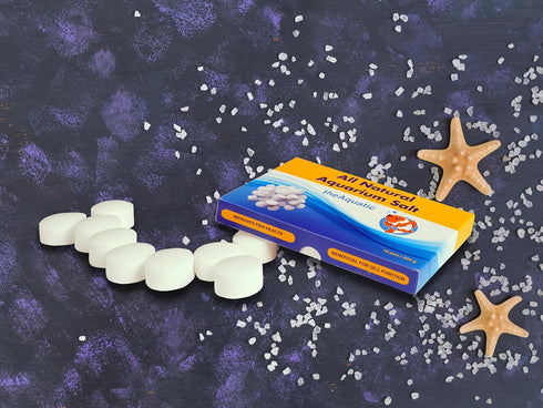 Premium Aquarium Salt, Aquarium Salt Freshwater Tablets for Aquarium Water Treatments Essential Supplies (15 Tablets)...