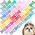 40 Pieces Hair Clips for Dogs Cute 1 Inch Puppy Dog Barrettes Small Bone Snap Hair Clips Multicolor Hair Barrettes for Dog Cat Pet Grooming Bows H...