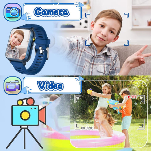 Kids Smartwatch, Toy for Boys and Girls Ages 3-13 with 24 Games, Camera, Music Playback, time Display, Video and Audio Recording Features and More...