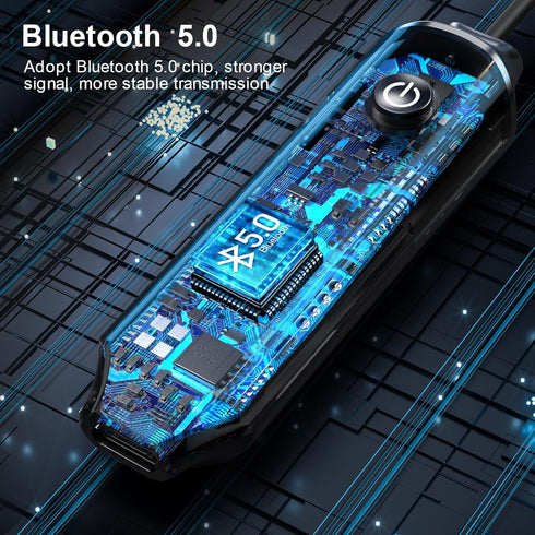 Criacr Aux Bluetooth Car Adapter, Bluetooth 5.0 Receiver Transmitter for Car Home Stereo System and Headphones, Bluetooth Aux Adapter, Portable Wi...