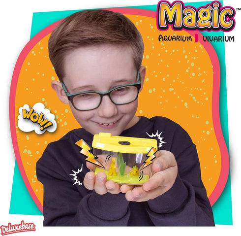 Magic Vivarium - Dinosaurs from Deluxebase. Grow Your Own Dinosaur Fish Tank. Fish Tank Kit with Water Activated Dinosaur Toys. Great Aquarium for...