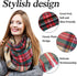 Frienda Winter Plaid Scarf Fall Warm Tartan Scarf Checkered Pattern Circle Loop Scarf Wrap (Colorful)...