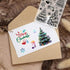 CRASPIRE Merry Christmas Tree Clear Rubber Stamps Xmas Snowflake Star Gift Reusable Vintage Transparent Silicone Seal Stamps for Winter Holiday DI...