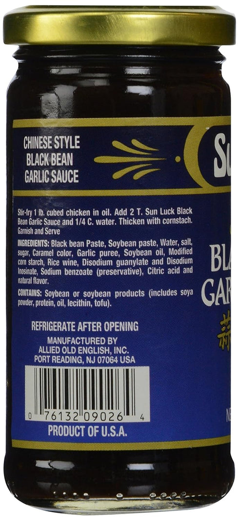 Sun Luck Black Bean Garlic Sauce, 8 oz...