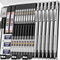 Nicpro 35PCS Metal Mechanical Pencils Set, Art Drafting Pencil 0.5, 0.7, 0.9 mm & 3PCS 2mm Graphite Lead Refills, Eraser, Sharpener, Case...