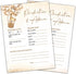 Baby Shower Party Game, Bear Baby Predictions and Advice Cards, 25 Sets Baby Gender Reveal Party Game Supplies Favors - B01...