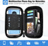 Waterproof Motorcycle Phone Mount 360° Rotation Motorcycle Rearview Mirror Phone Holder Anti-Shake Large Capacity Motorcycle Cell Phone Holder wit...