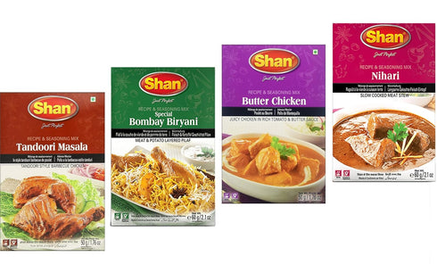 Shan Spices - Variety Combo #1 (Tandoori, Butter Chicken, Bombay Biryani, Nihari)...