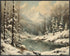 Posterizer 1 pcs-snowy winter scene of trees and nature 4-Landscape & Nature Art-GIft for Men Women Teens-Living Room Bedroom Decor- unframed wall...
