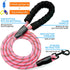 Heavy Duty Rope Dog Leash with Soft Padded Handle 5 ft Long - for Large Medium Dogs Small Puppy with A Free Poop Bags Dispenser and A Free Dog Tra...