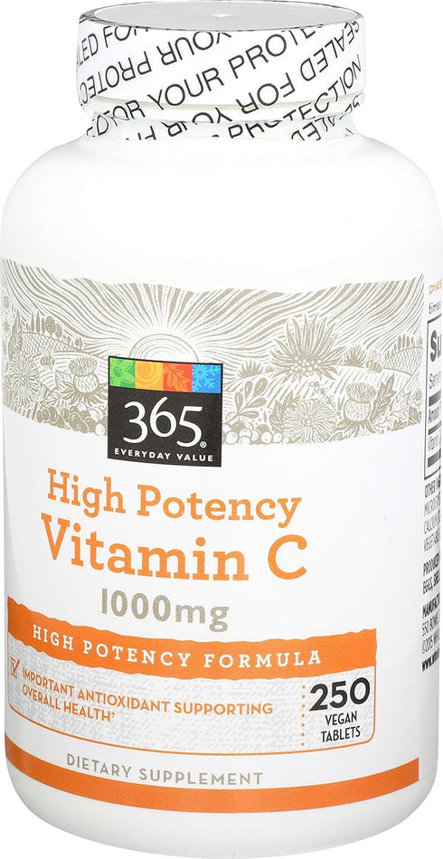 365 Everyday Value, Vitamin C 1000mg, 250 ct...