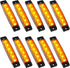 PSEQT 10 Pcs LED Rock Strip Lights Car Underglow Wheel Fender Well Lighting Kits Waterproof for Golf Cart Wrangler Offroad Truck RV UTV ATV Snowmo...