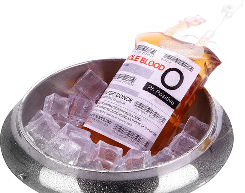 WYNK 20 Pack Halloween Decorations Blood Bag for Drink, 11.5 FL Oz Reusable Cups Containers, Live Blood of Theme Parties, Halloween/Vampire/Hospit...