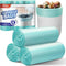 105 Count Small Garbage Bags, 4 Gallon Trash Bag for Bathroom, Mini Trash Bags, Clear Waste Basket Bin Liners, Unscented, Blue...