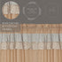VHC Brands Kaila Country Cottage Ruffled Gold Ticking Stripe Curtain Valance 16x60...